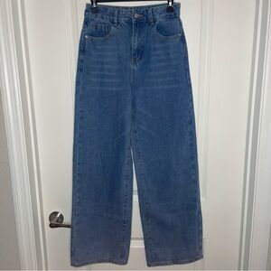 SHEIN Wide Straight Leg Jeans 2